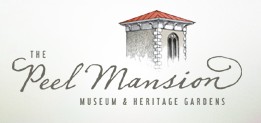 [Peel Mansion Museum & Heritage Gardens Logo]